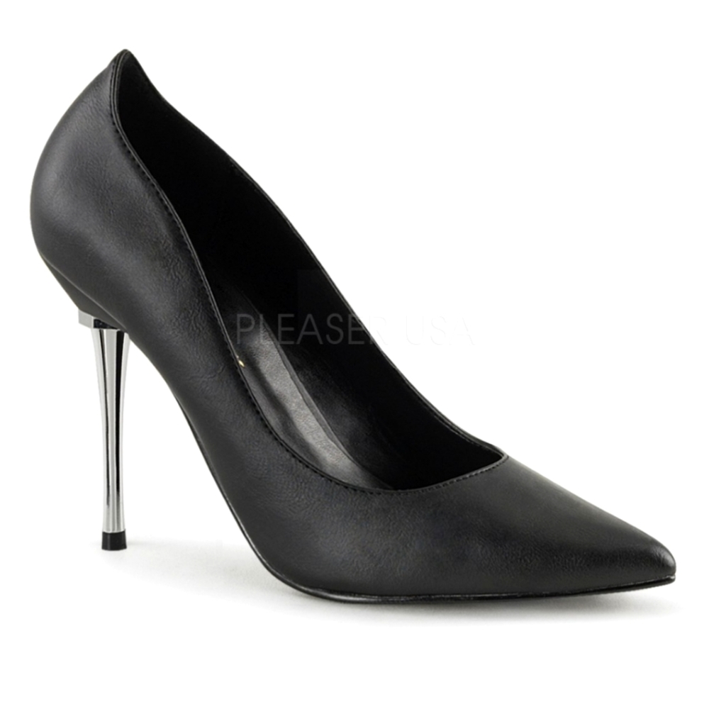 Pleaser Size 9 Steel Heel Metal Bolt Stiletto